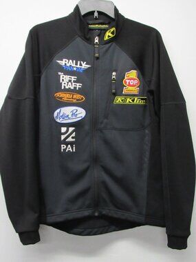 KLIM Top Formula 1 Racing Rally Pan Am Embroidered Softshell Jacket Men's sz M